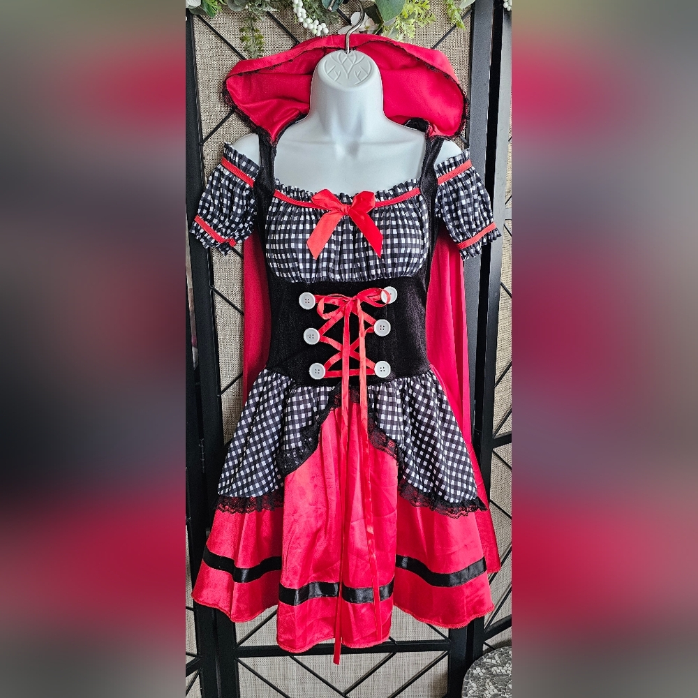 Little Red Riding Hood Halloween Costume Cosplay Outfit | Women's Size S (4-6)